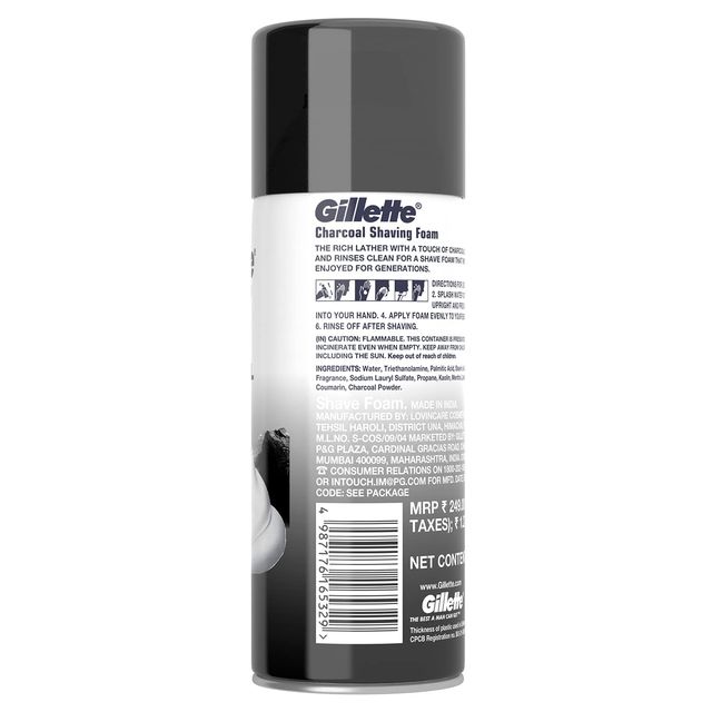 Gillette Charcoal Pre Shave Foam