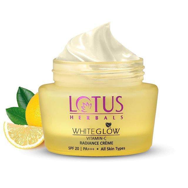 Lotus Herbals Whiteglow Vitamin C Radiance Cream Spf 20 For Dark Spots & Dull Skin