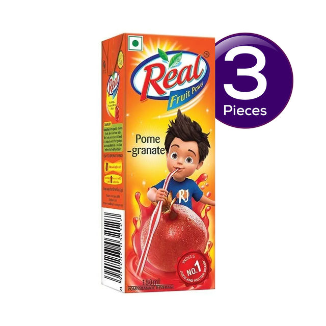 Real Fruit Power- Pomegranate Juice Tetrapack 180 ml Combo