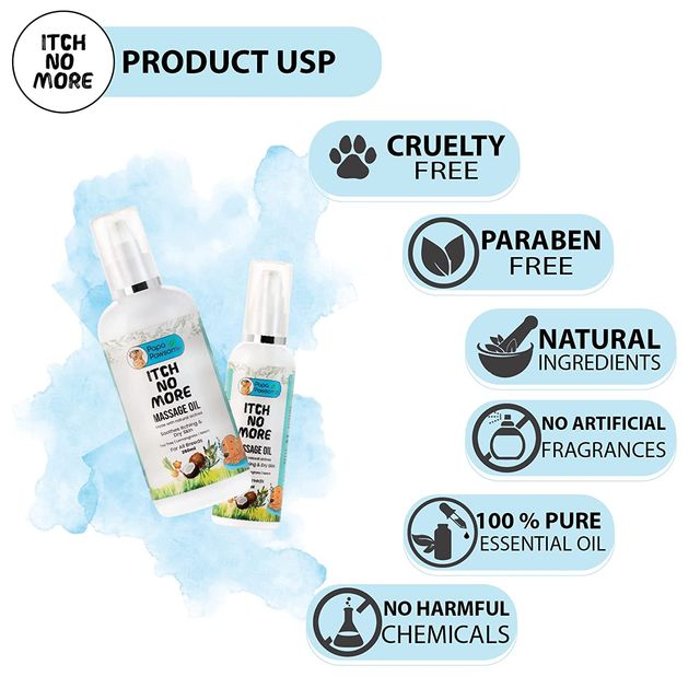 Papa Pawsome Itch No More Massage Oil for Dog
