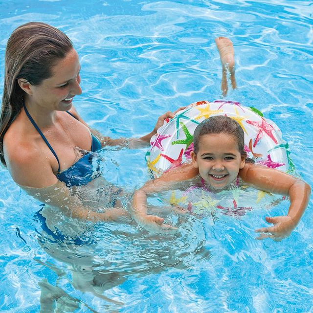 Intex 51cm Assorted Prints Swim Ring: Colorful Inflatable Pool Float