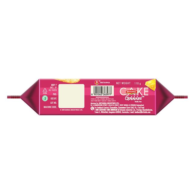 Britannia Gobbles Bar Cake - Fruity Fun 100 g Combo