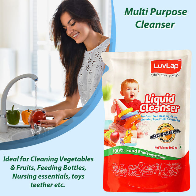 LuvLap Cleanser Refill Pack Baby Detergent For Kids