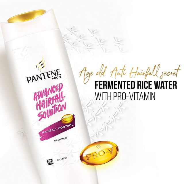 Pantene Hairscience Hairfall Control Shampoo, Lesser Hair Fall With Vitamin B 180 ml Combo