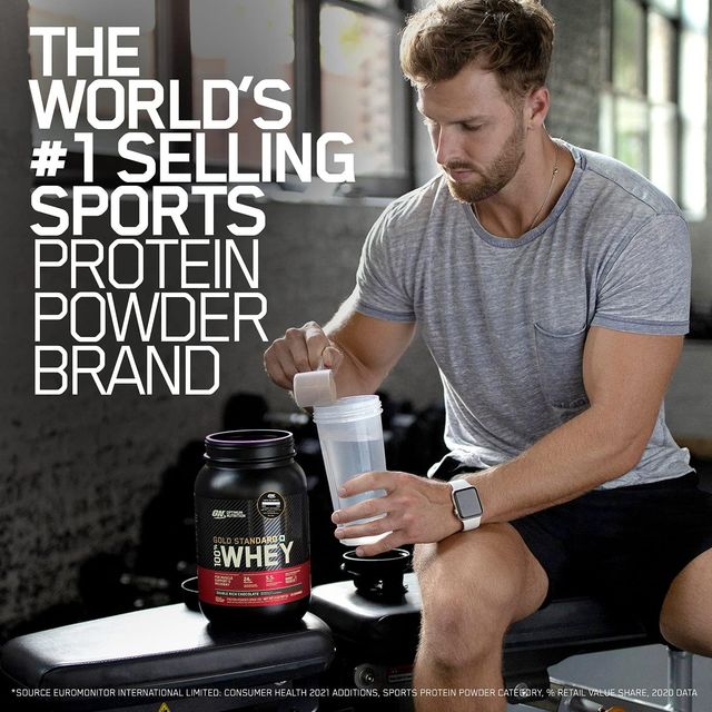 Optimum Nutrition (ON) 100% Whey Gold Standard Powder Double Rich Chocolate1 lb