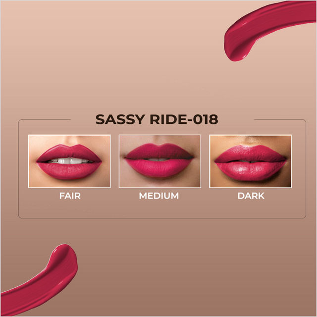 Colorbar Powerkiss Liquid Lipstick - Sassy Ride | Silicone Free