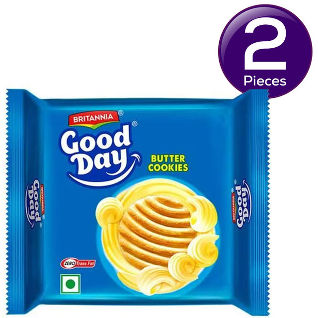 Britannia Good Day Butter Cookies | Many Smiles Make a Good Day 150 g Combo