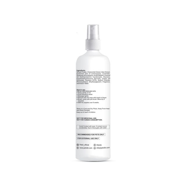 Petvit Plant Based Natural Waterless Spray Shampoo