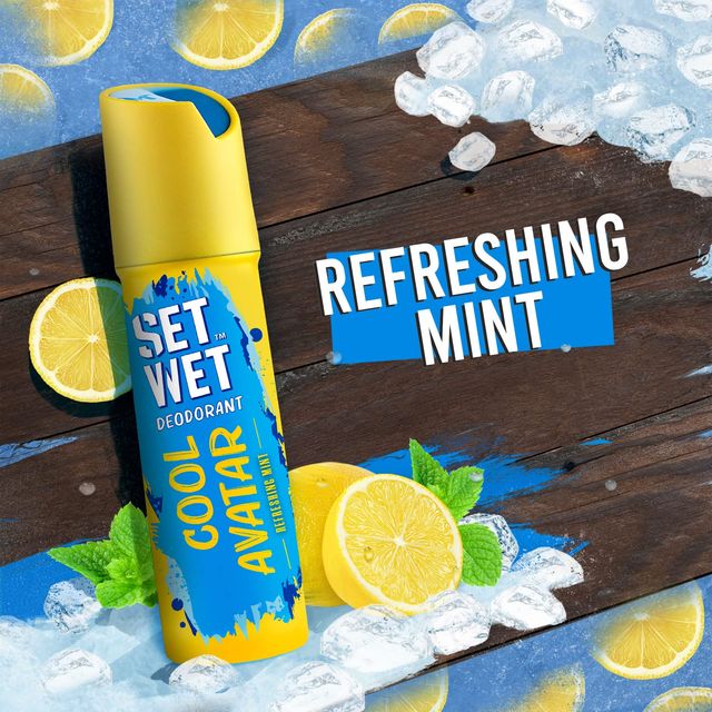 Set Wet Cool Avatar Deodorant & Body Spray Perfume For Men