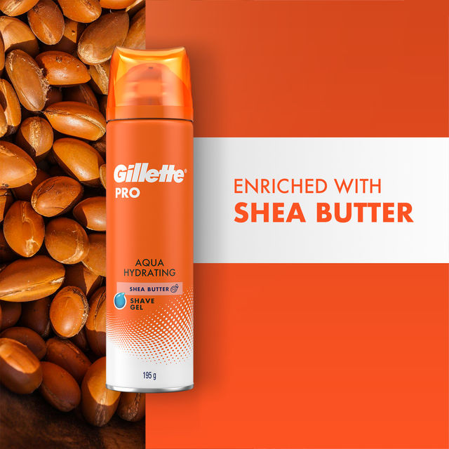 Gillette Pro Shaving Gel Aqua Hydrating With Shea Butter