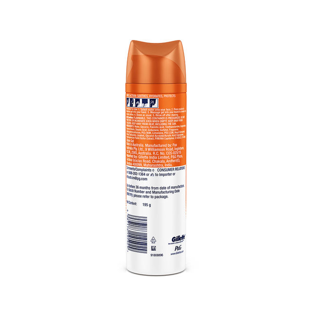 Gillette Pro Shaving Gel Aqua Hydrating With Shea Butter