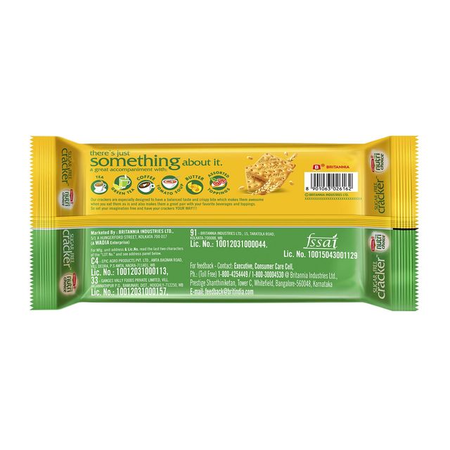 Britannia Nutri Choice Cracker Sugar Free Biscuit Combo