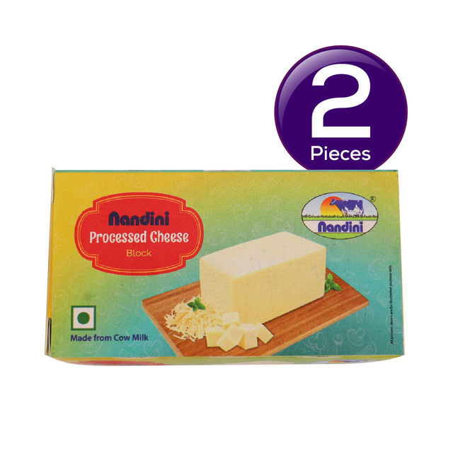Nandini Processed Cheese- Block 200 g Combo