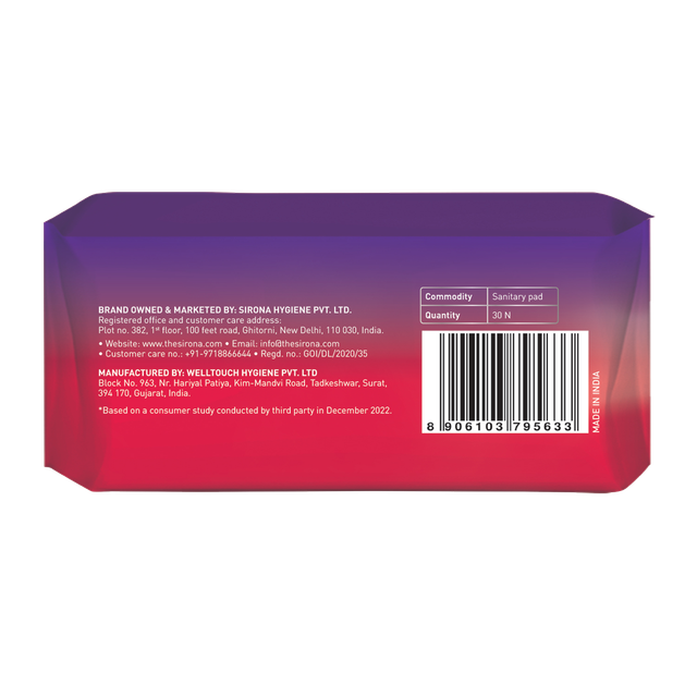 Sirona Rash Free XL+ Sanitary Pads