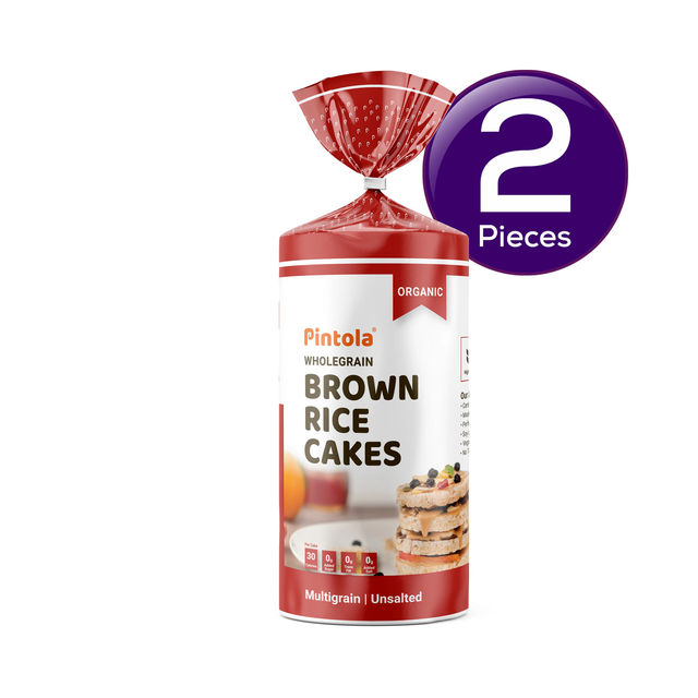 Pintola Organic Wholegrain Brown Rice Cakes Multigrain 125 g Combo