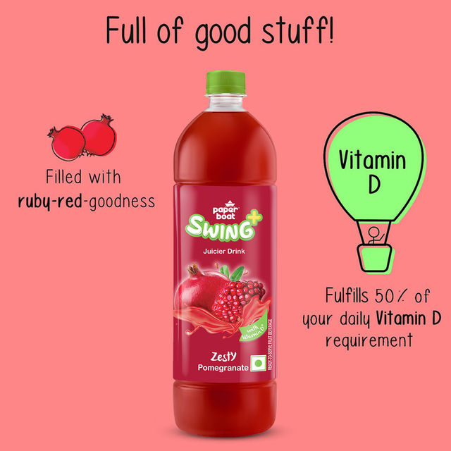 Paper Boat Swing Zesty Pomegranate Fruit Juice