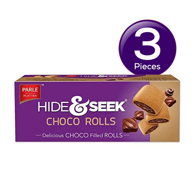 Parle Hide & Seek Choco Roll Choco Rolls 75 g X 3 Combo