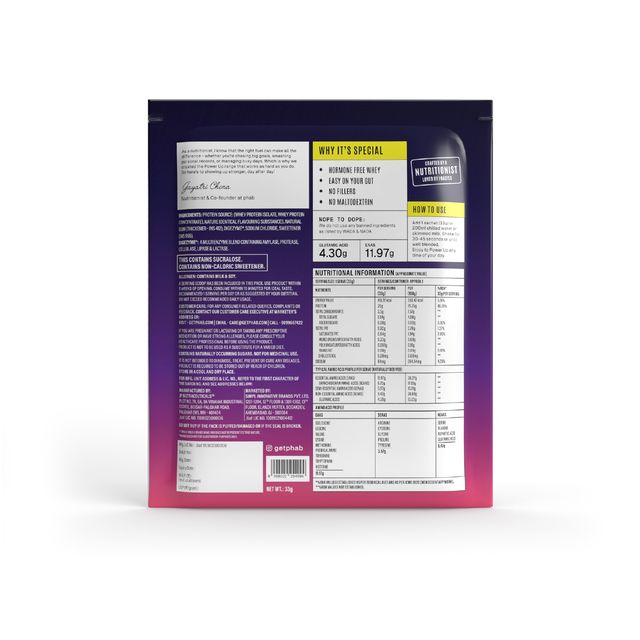 Phab Blueberry Cheescake Whey Isolate Protein Powder Pack Of 7