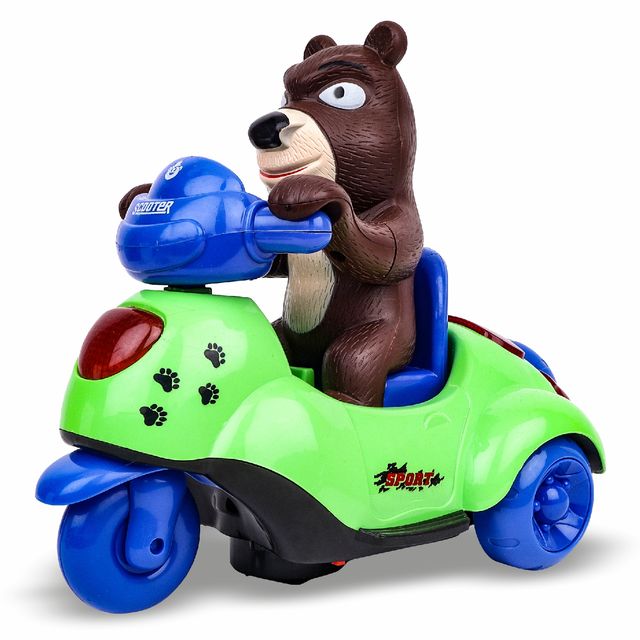 Toyzone Bear On Scooter Bump and Go