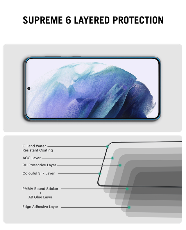 DailyObjects Samsung Galaxy S23 - 9D Tempered Glass Screen Protector