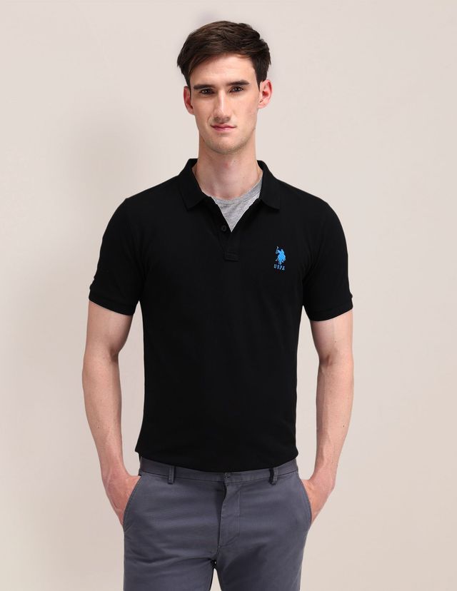 U.S. Polo Assn. Men's Polo Shirt | Black - S