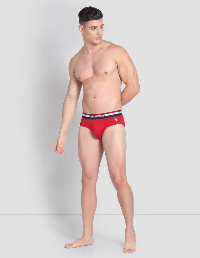 U.S. Polo Assn. | Underwear Pack of 3 | XL | Briefs | EB002 | Red, Navy And White