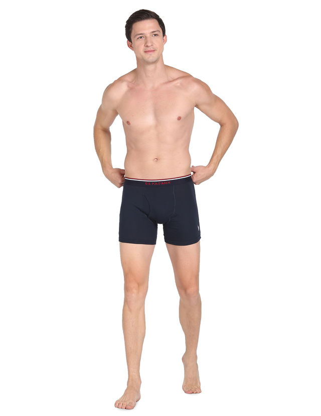 U.S. Polo Assn. | Underwear Pack of 3 | M | Trunks | I667 | Black, Grey Melange and Navy