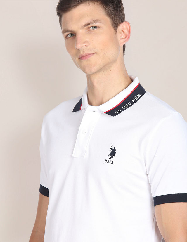 U.S. Polo Assn. Women's Polo Shirt | White - L
