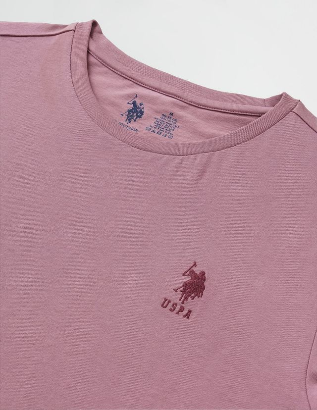 U.S. Polo Assn. Men's Solid T-shirt | Dark Pink - XL