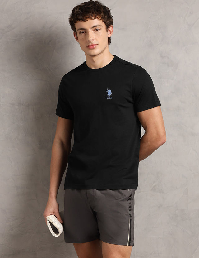 Buy U.S. Polo Assn. Men's Crew Neck Embroidered Logo Lounge T