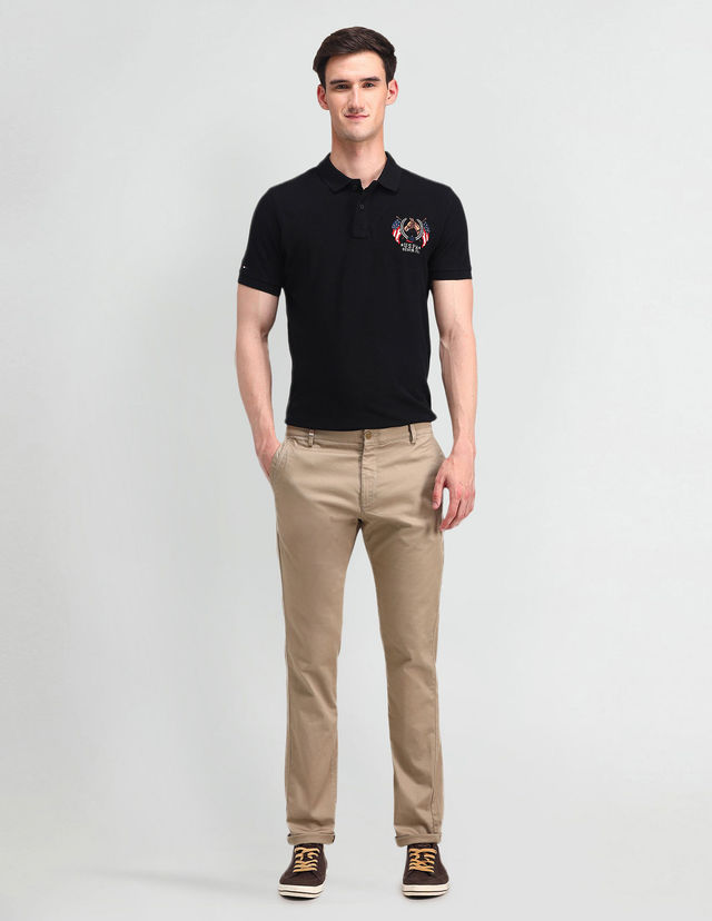 U.S. Polo Assn. Men's Solid Polo Shirt | Black - M