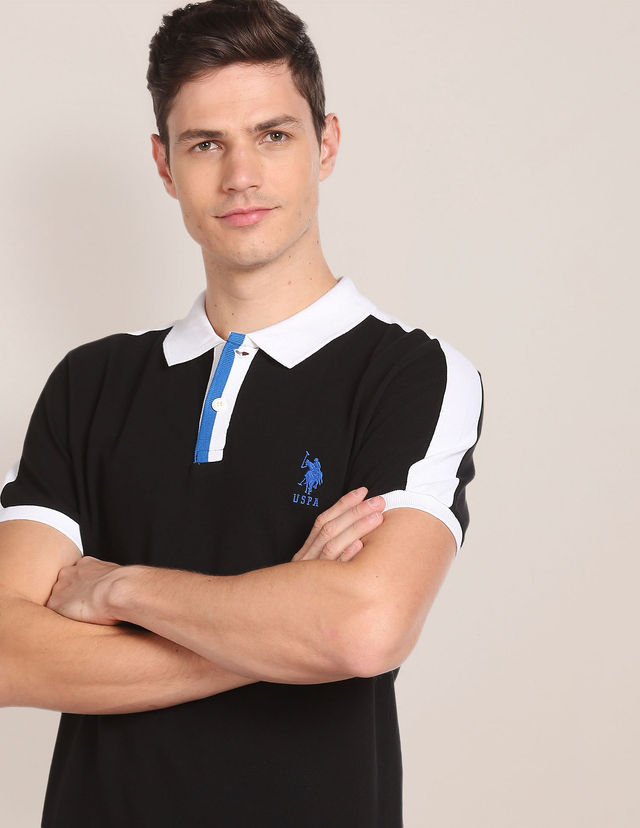 U.S. Polo Assn. Men's Polo Shirt | Black - L