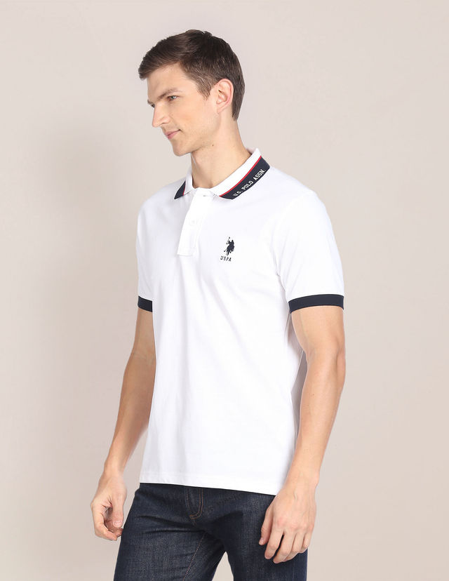 U.S. Polo Assn. Women's Polo Shirt | White - L