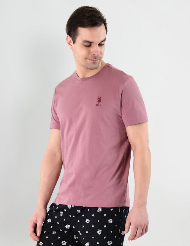 U.S. Polo Assn. Men's Solid T-shirt | Dark Pink - XL