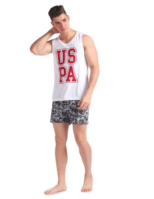U.S. Polo Assn. | Boxers Pack of 2 | 36 | Boxers | OEX01 | Black and Grey