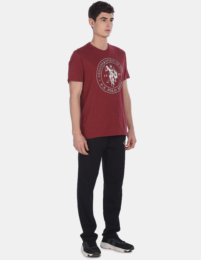 U.S. Polo Assn. | T-Shirts | L | Pack of 1 | Maroon
