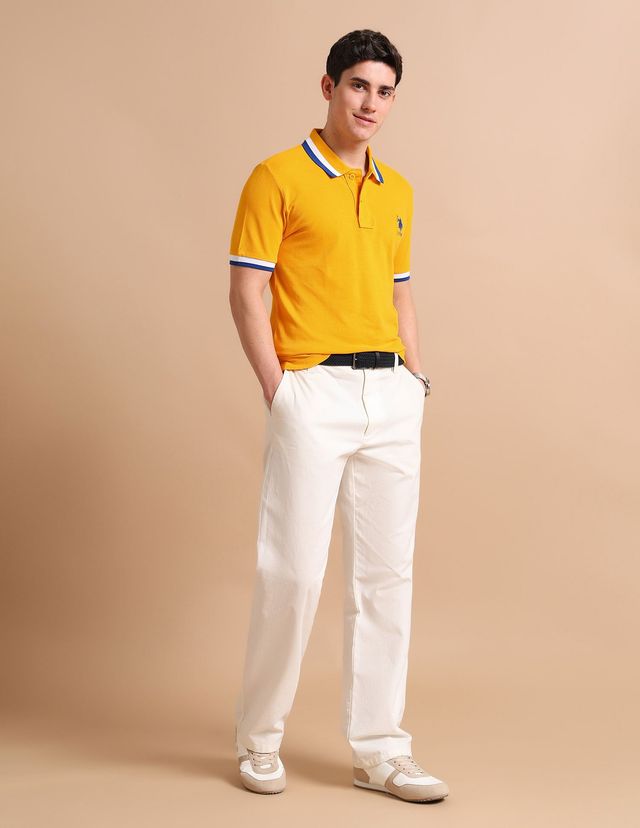 U.S. Polo Assn. Men's Polo Shirt | Mustard - M