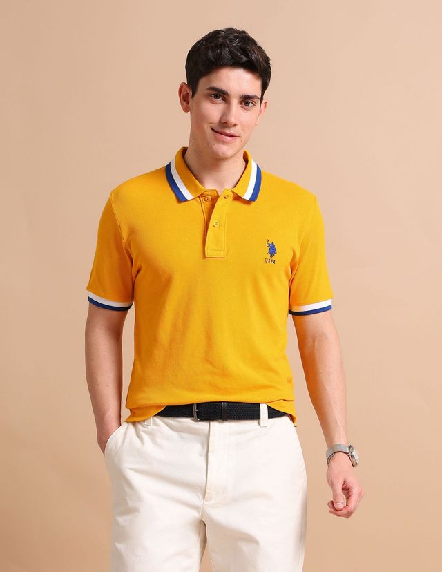 U.S. Polo Assn. Men's Polo Shirt | Mustard - M