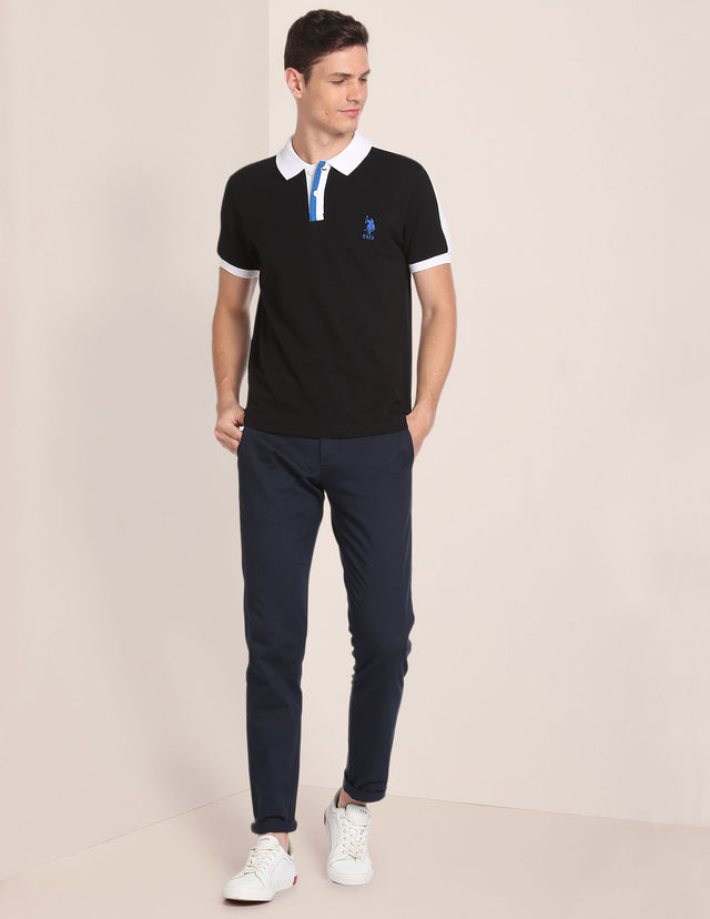 U.S. Polo Assn. Men's Polo Shirt | Black - L