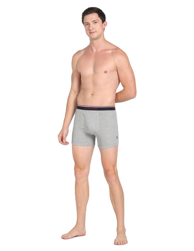 U.S. Polo Assn. | Underwear Pack of 3 | M | Trunks | I667 | Black, Grey Melange and Navy