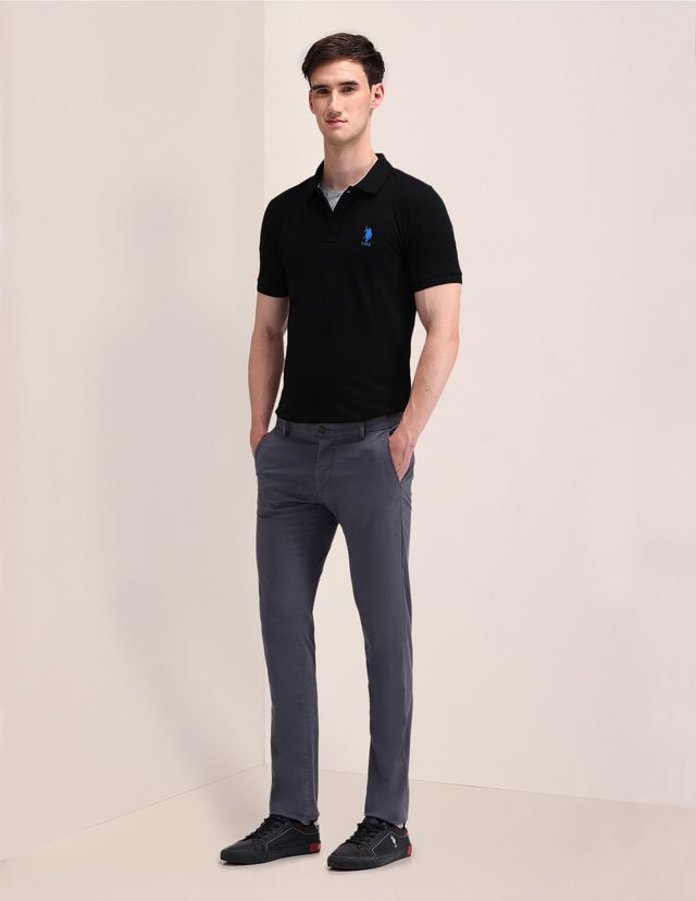 U.S. Polo Assn. Men's Polo Shirt | Black - S