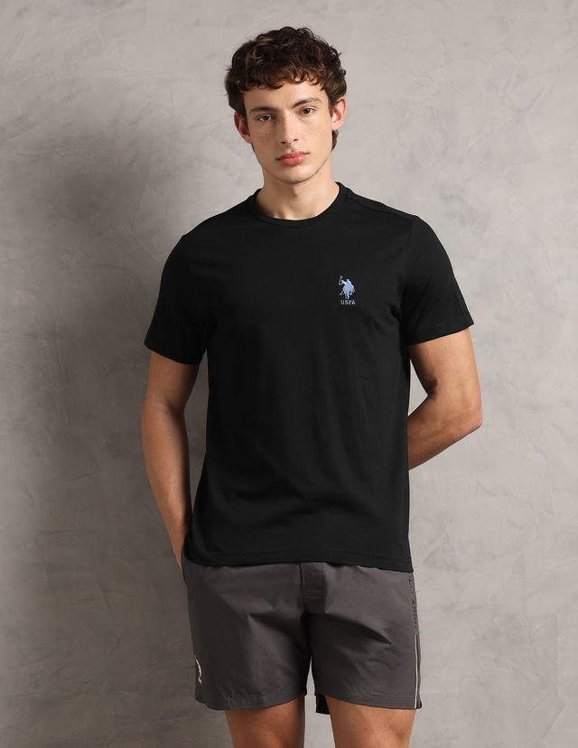 Buy U.S. Polo Assn. Men's Crew Neck Embroidered Logo Lounge T