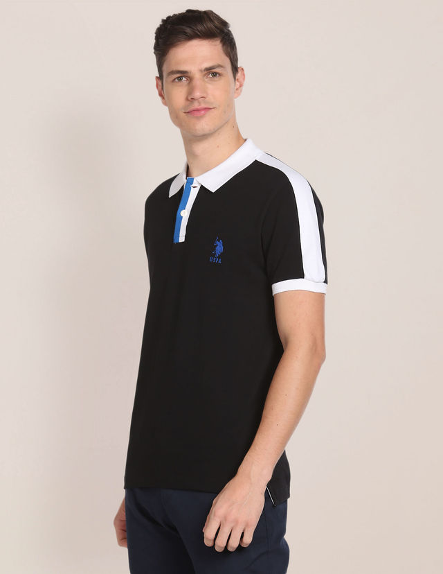 U.S. Polo Assn. Men's Polo Shirt | Black - L