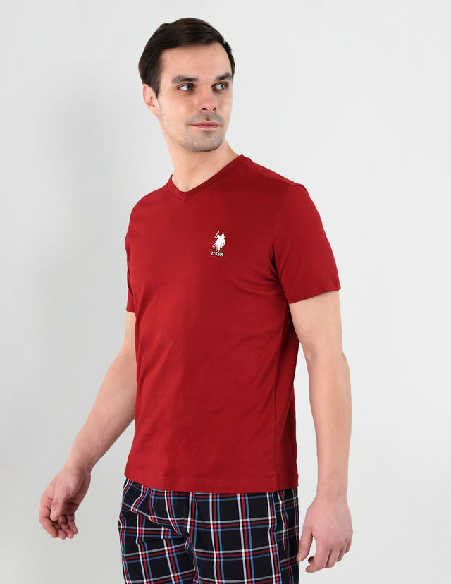 U.S. Polo Assn. Men's T-shirt | Maroon - M