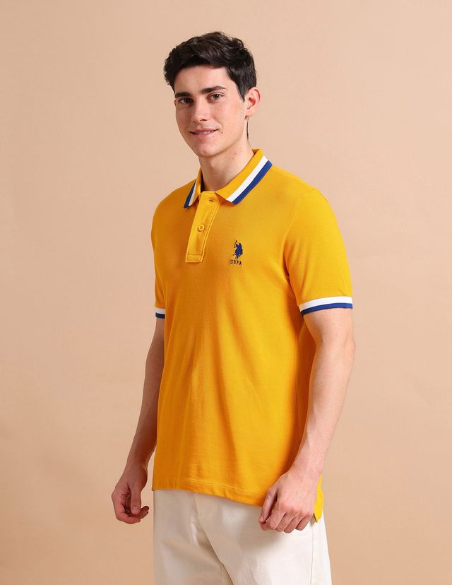 U.S. Polo Assn. Men's Polo Shirt | Mustard - M