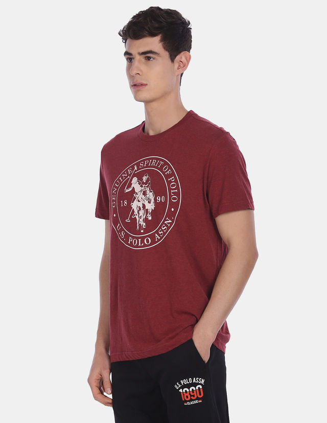 U.S. Polo Assn. | T-Shirts | L | Pack of 1 | Maroon