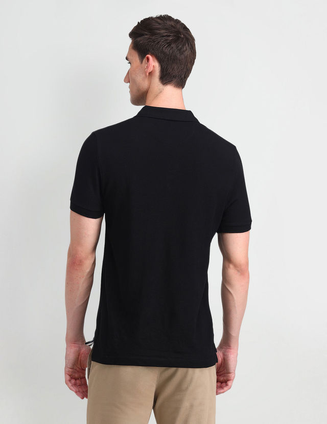U.S. Polo Assn. Men's Solid Polo Shirt | Black - M