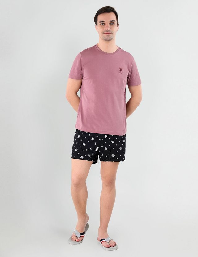 U.S. Polo Assn. Men's Solid T-shirt | Dark Pink - XL