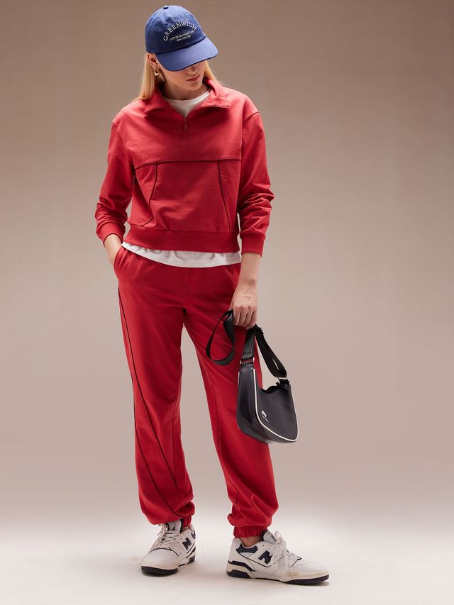 Cava Women's Sweatshirt Urban Q-zip | Red - S