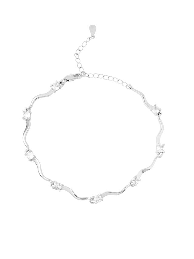 Yellow Chimes White Crystal Bracelet for Women - Valentines Gift